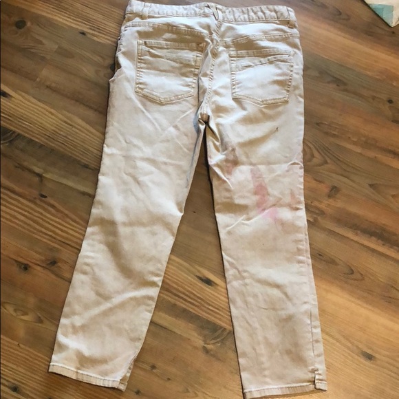 Free People lipstick stained stretch skinny jeans - Picture 5 of 8
